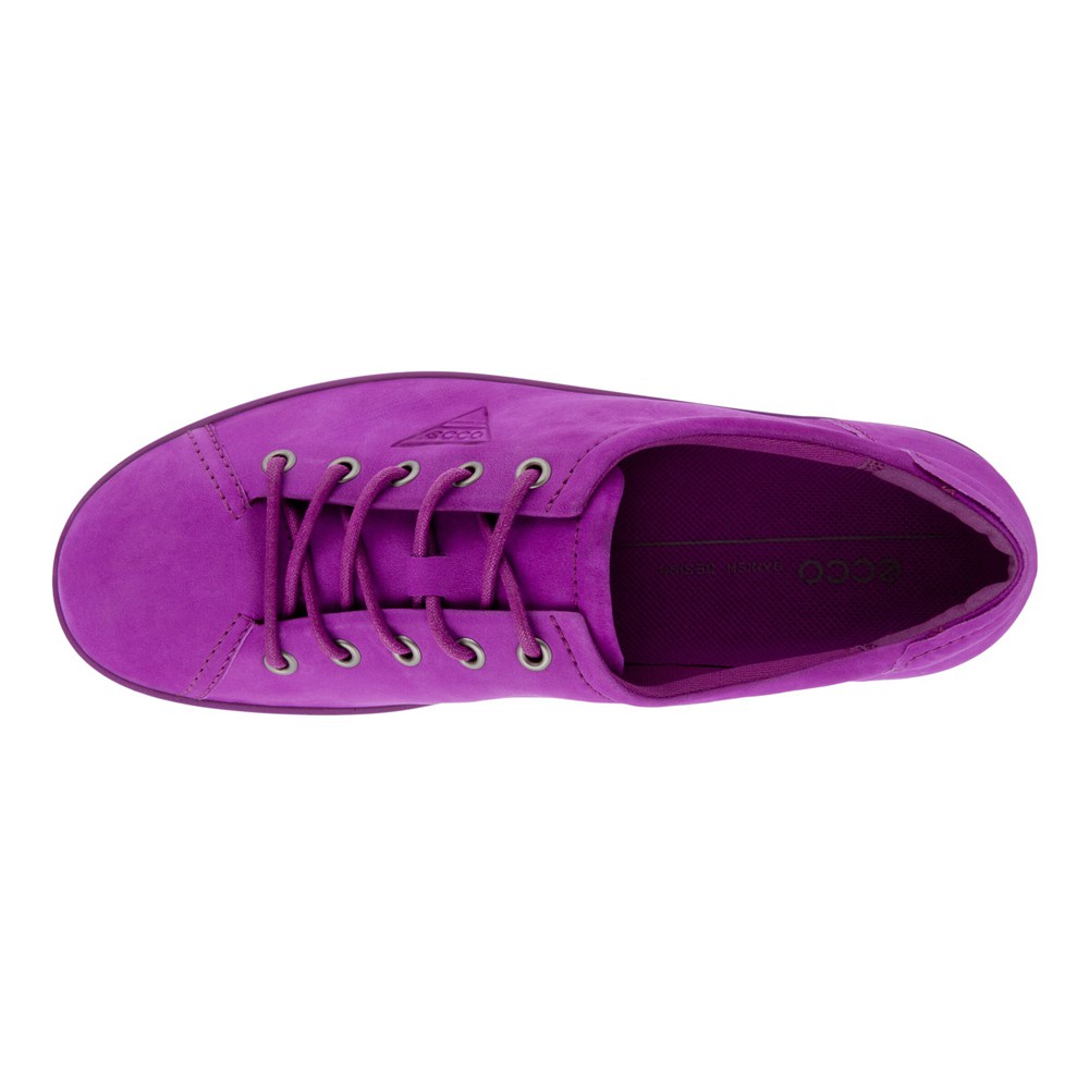 Womens Sneakers - ECCO Soft 2.0 Tie - Purple - 4761SWOLB